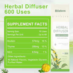 🔥 Blizkox™ Mullein Aroma Diffuser – Relief for Cough, Congestion & Breathing Comfort💝
